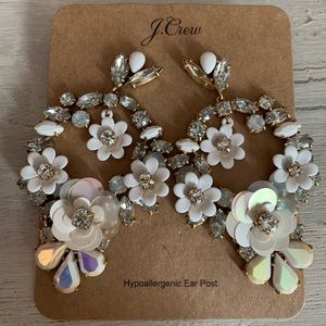 NEW J-Crew Floral Post Earrings